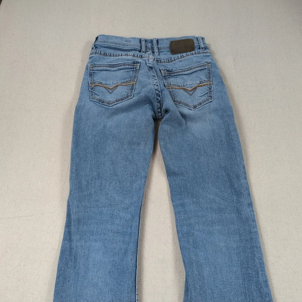 BKE Jeans Mens 29x32 Blue Fulton Boot Cut Western Cowboy Light Wash